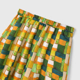 ¥【予約商品|9月下旬お届け】サテンスカート「緑の風景」Kaoru Iga