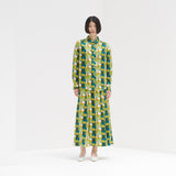 ¥【予約商品|9月下旬お届け】サテンスカート「緑の風景」Kaoru Iga