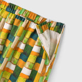 ¥【予約商品|9月下旬お届け】サテンスカート「緑の風景」Kaoru Iga