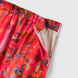 ¥【予約商品|9月下旬お届け】サテンスカート「りんごのブーケ」Yuh Mitani