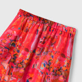 ¥【予約商品|9月下旬お届け】サテンスカート「りんごのブーケ」Yuh Mitani