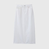 デニムスカート(ホワイト)「heart-mm2024」