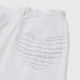 デニムスカート(ホワイト)「heart-mm2024」