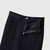 デニムスカート(ブラック)「heart-mm2024」