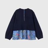 Art Ruffle Long Sleeve「(無題)(青)」