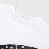 【予約商品|8月上旬お届け】スカーフコンビドレープT「(無題)(丸)」ホワイト