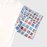 Scarf Combination Sleeve T-shirt "Aetoterawaleru"