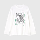 Art Long Sleeve T「gevlekte olifanten met poezen」
