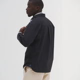 ¥デザインシャツ(ショルダー切替)ブラックA「(無題)(丸)」Sanae Sasaki