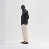 ¥デザインシャツ(ショルダー切替)ブラックA「(無題)(丸)」Sanae Sasaki