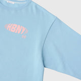 ¥Art Print Crewneck Sweatshirt「red brush1-mm2025」marina