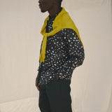 ¥デザインシャツ(フライフロント)ブラックB「(無題)(丸)」Sanae Sasaki