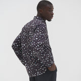 ¥デザインシャツ(フライフロント)ブラックB「(無題)(丸)」Sanae Sasaki