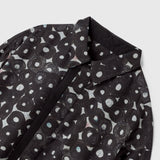 ¥デザインシャツ(フライフロント)ブラックB「(無題)(丸)」Sanae Sasaki