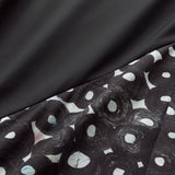 ¥デザインシャツ(ショルダー切替)ブラックB「(無題)(丸)」Sanae Sasaki