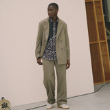 ¥デザインシャツ(ショルダー切替)ブラックB「(無題)(丸)」Sanae Sasaki