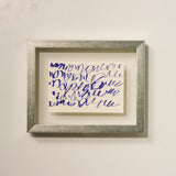¥「blue calligraphy1 - mm2025」原画作品marina