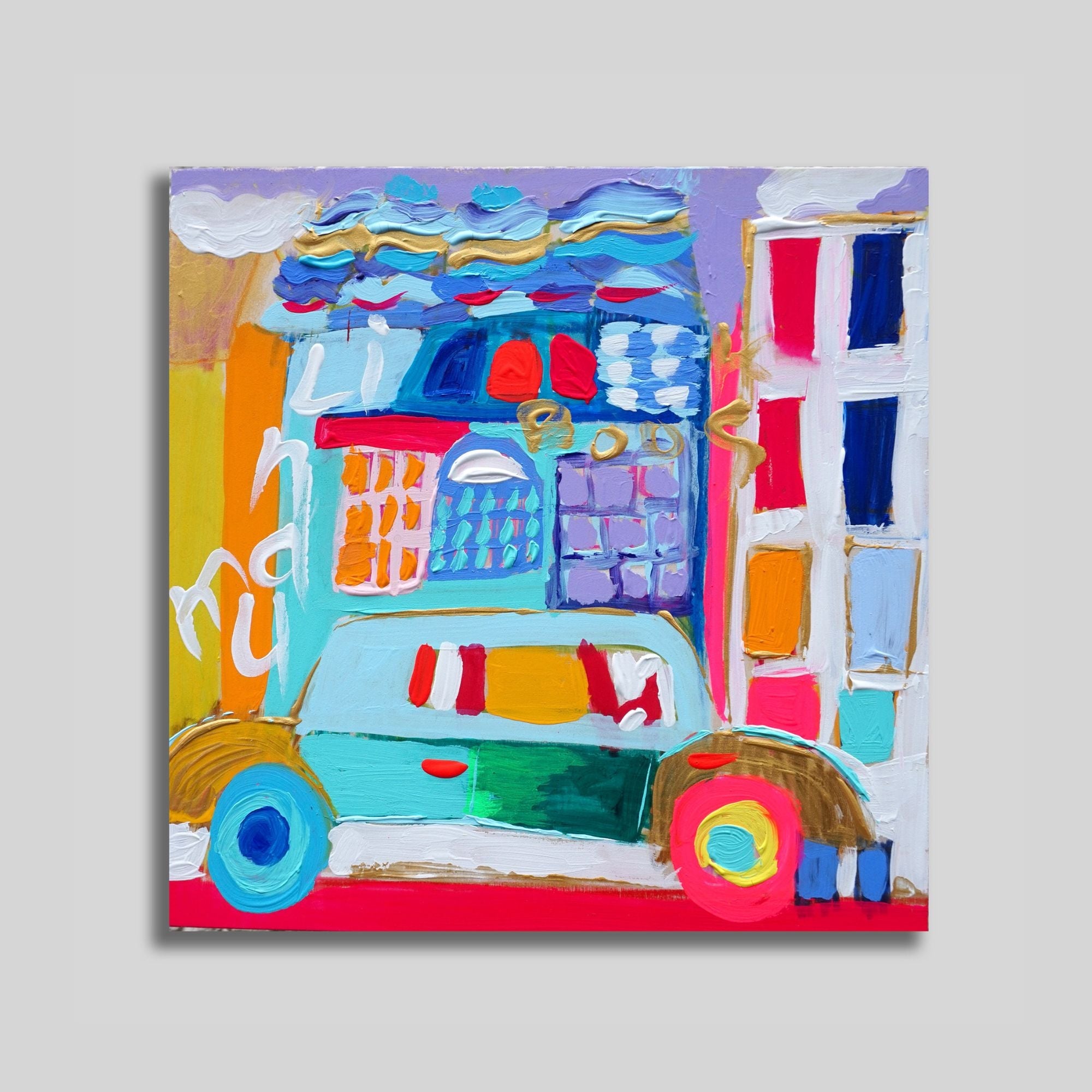 一点もの】マッティ・ピックヤムサ きつね アクリル画 原画