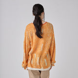 ¥Circle-Pattern Knit Pullover (Art-Inspired)「Untitled」Willy De Smedt