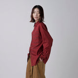 ¥Easy-Care Art Panel Print Shirt「heart-mm2024」marina