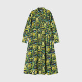 ¥Flare Skirt One-Piece「森」Kaoru Iga