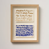 ¥「gold brush1 - mm2025」「blue calligraphy1 - mm2025」原画作品marina