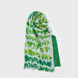 ¥ジャガードマフラー「green brush - mm2025」marina