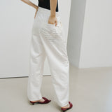 ¥デニムパンツ(ホワイト)「heart - mm2024」marina