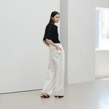 ¥デニムパンツ(ホワイト)「heart - mm2024」marina