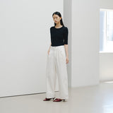 ¥デニムパンツ(ホワイト)「heart - mm2024」marina