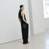 ¥デニムパンツ(ブラック)「heart - mm2024」marina