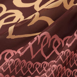 ¥【HEART】Easy Care Scarf BrownHERALBONY