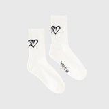 ¥【HEART】Logo Ribbed SocksHERALBONY