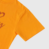 ¥【HEART】Logo T-Shirt Horizontal Triple Heart OrangeHERALBONY