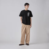 ¥【HEART】Logo T-Shirt Vertical Triple Heart BlackHERALBONY