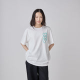 ¥【HEART】Logo T-Shirt Vertical Triple Heart WhiteHERALBONY