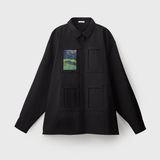 ¥HERALBONY ISAIシャツ(ブラック)/ アートピース1枚付きHERALBONY