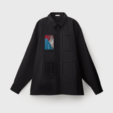 ¥HERALBONY ISAIシャツ(ブラック)/ アートピース1枚付きHERALBONY