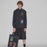 ¥HERALBONY ISAIシャツ(ブラック)/ アートピース1枚付きHERALBONY