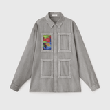 ¥HERALBONY ISAIシャツ(ライトグレー)/ アートピース1枚付きHERALBONY