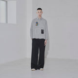 ¥HERALBONY ISAIシャツ(ライトグレー)/ アートピース1枚付きHERALBONY