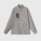 ¥HERALBONY ISAIシャツ(ライトグレー)/ アートピース1枚付きHERALBONY