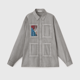 ¥HERALBONY ISAIシャツ(ライトグレー)/ アートピース1枚付きHERALBONY