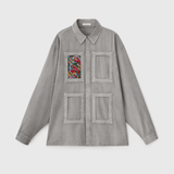 ¥HERALBONY ISAIシャツ(ライトグレー)/ アートピース1枚付きHERALBONY