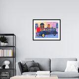 ¥「ロンドンタクシー」原画作品Hiroshi Yoshida