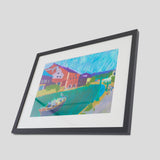 ¥「小樽運河」原画作品Hiroshi Yoshida