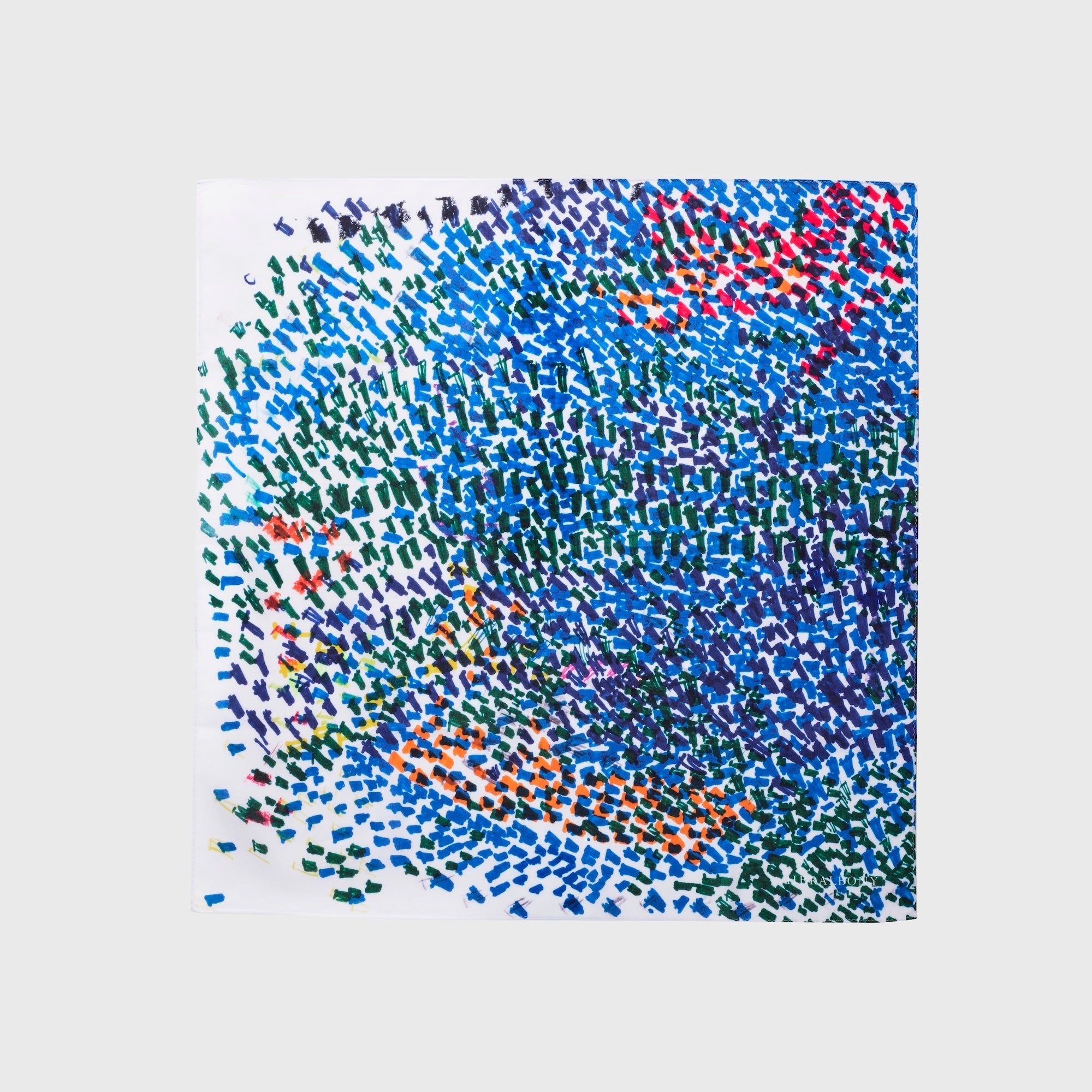 ¥ハンカチーフ「(無題)(青)」Midori Kudo