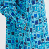 ¥シャツワンピース「青い窓」Kaoru Iga