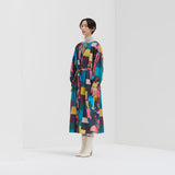 ¥クルーネックワンピース「地球を美しくしようと言う真鍋さん」Ikkei Okukameya