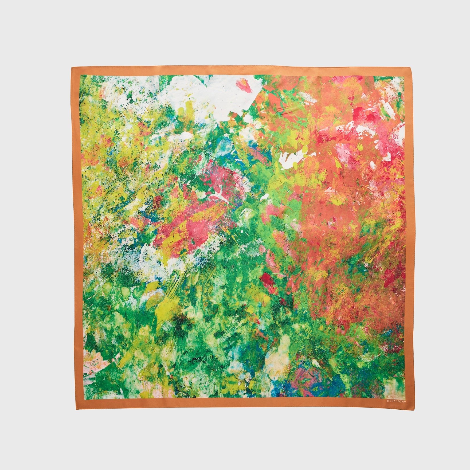 ¥シルクスカーフ「抱負」Hiroo Suzuki